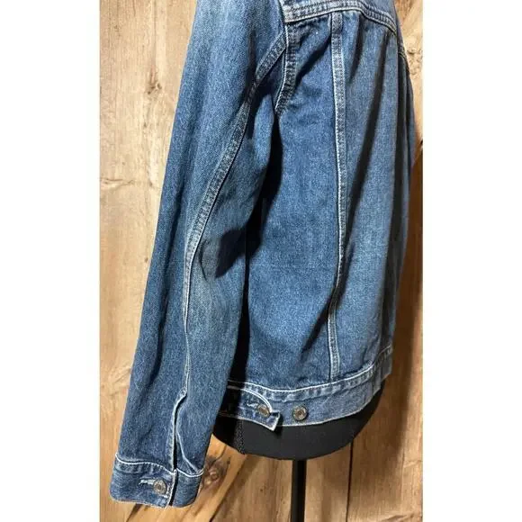 Gap Kids Girl’s XXL Blue Jean Jacket Tomboy Button Down Denim Long Sleeve Unisex - Picture 4 of 11